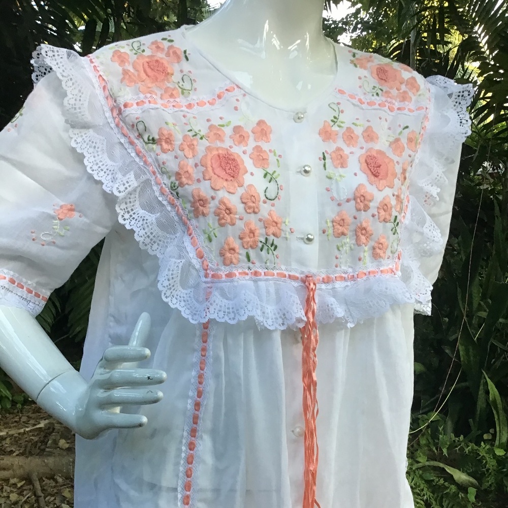 Vintage House Cotton House Robe - image 5